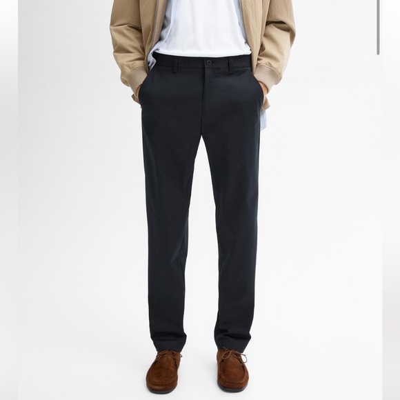 Massimo Dutti NWT men’s cotton blend slim fit trousers 0010/006